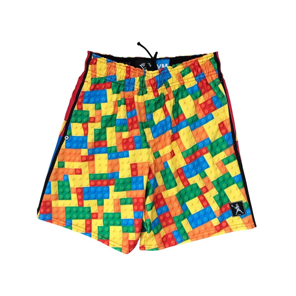 Lacrosse Unlimited Lego Block Shorts Size YM